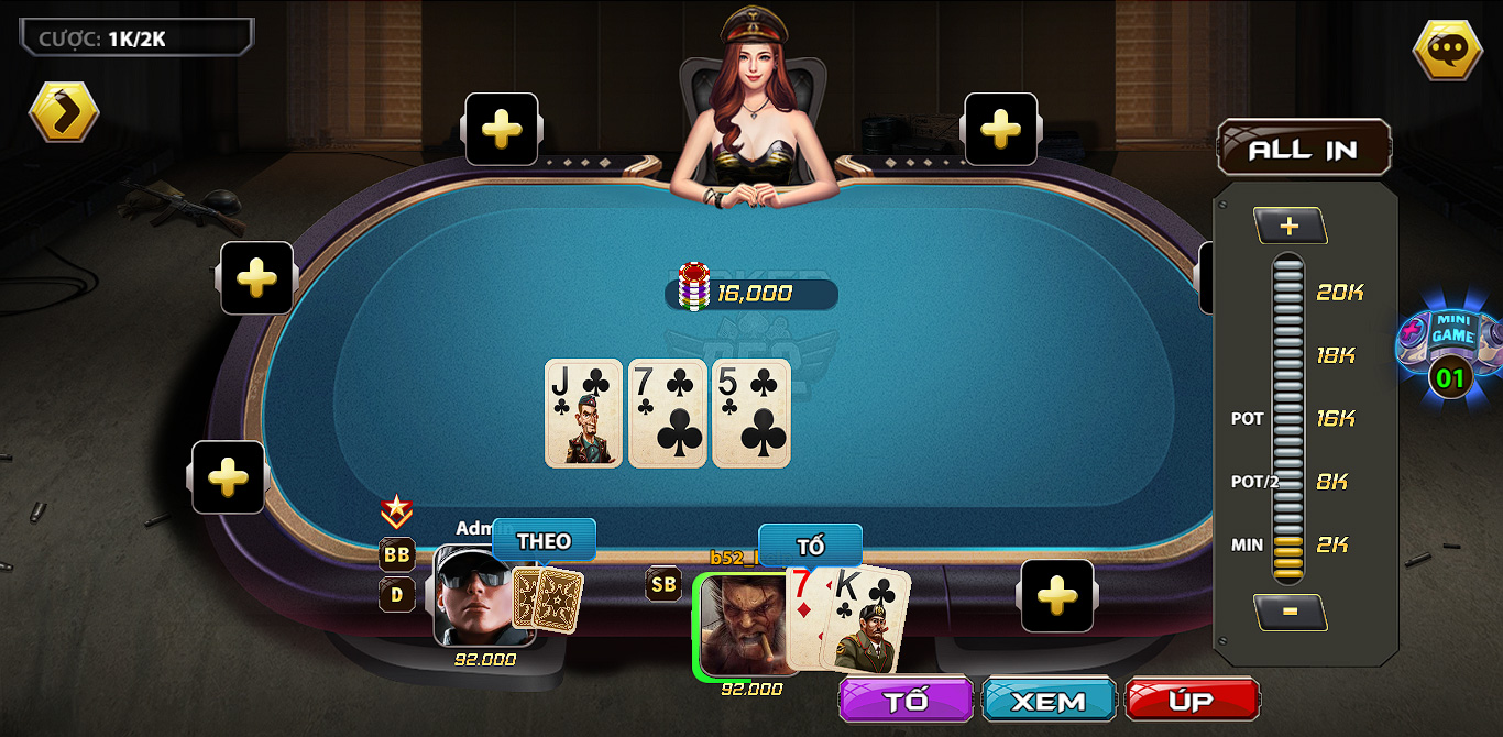 Game bài Poker B52 club